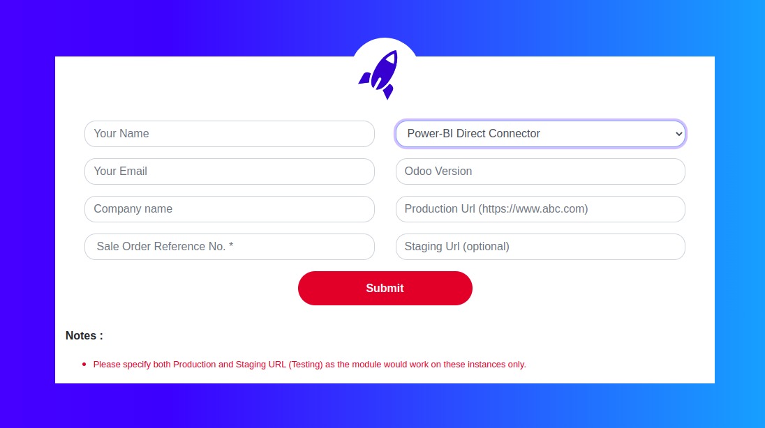 Step 1: Requesting your license key